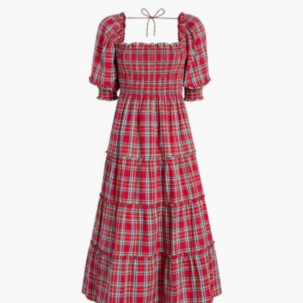 Hill House Home Red Tartan Nesli Nap Dress® XS
